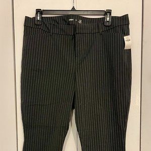 NWT Old Navy High Rise Pixie Pinstripe Office Pants